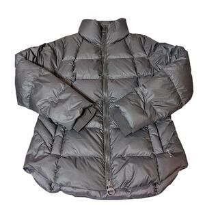 ATHLETA Downtown Puffer Jacket Parka Women's Size M Black